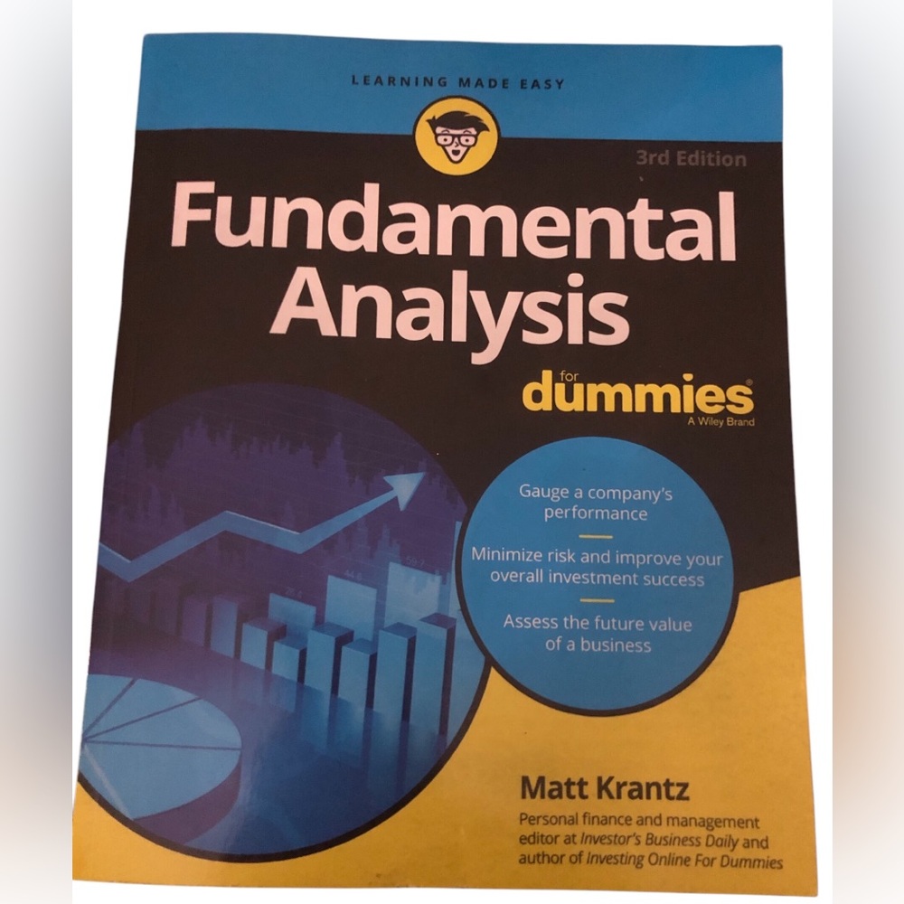 Fundamental Analysis for Dummies by Matthew Krantz (2023, Trade Paperbac…